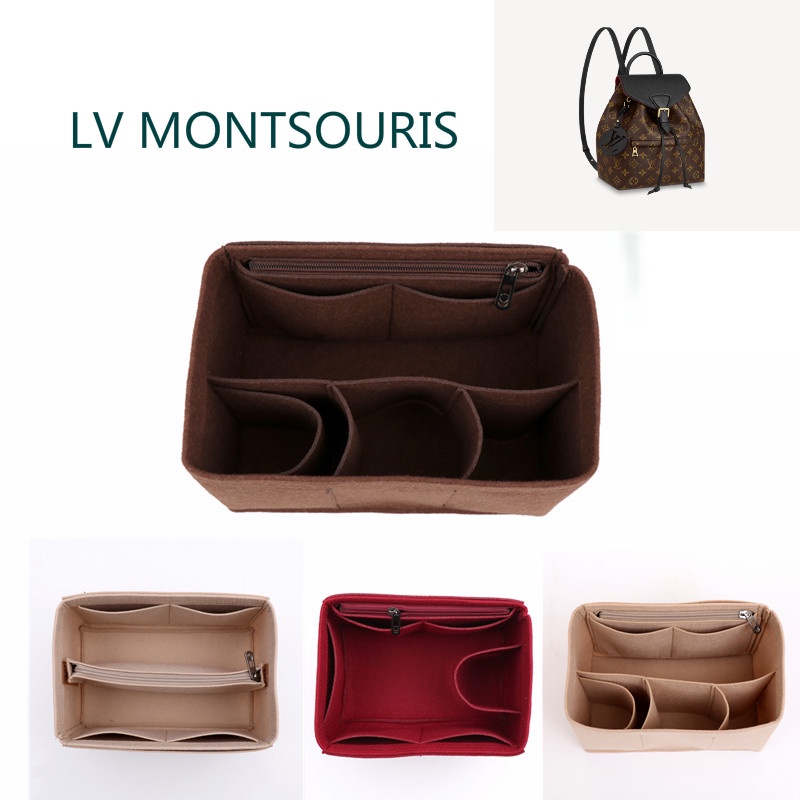 Bag Organizer Felt Customize Insert Bag Multi Compartments For Lv  MONTSOURIS Backpack