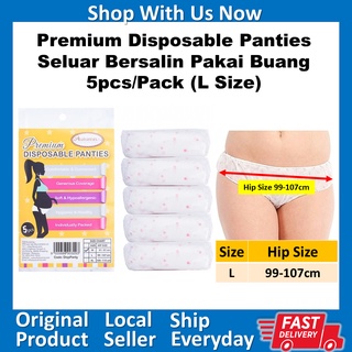 [5pcs/Pack] Autumnz Premium Disposable Panty - *Assorted White*
