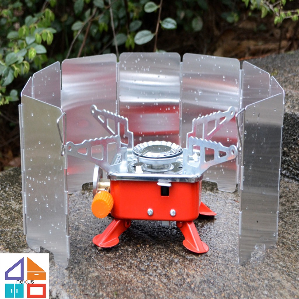 Outdoor picnic wind deflector mini 9 piece stove wind deflector camping