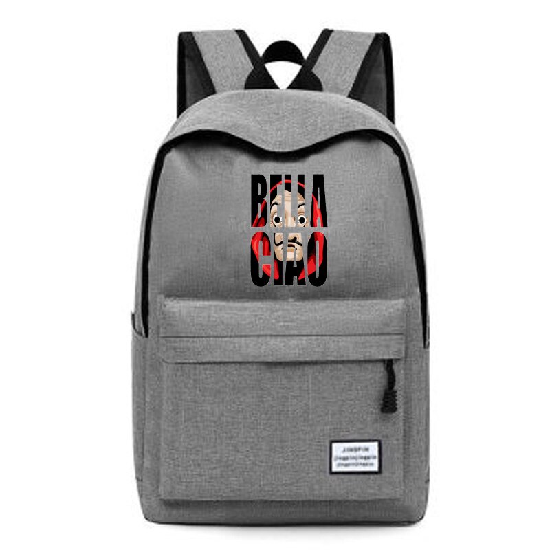 The House of Paper Money Heist Travel School Backpacks Boys Girls La Casa De Papel Bella Ciao Casual Bag Pack Shopee Malaysia