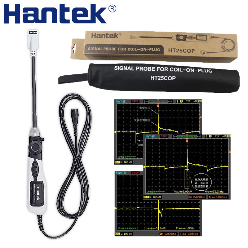 Hantek HT25COP Ignition Waveform of Automobile Engine Coil on Plug Signal Probe Oscilloscope