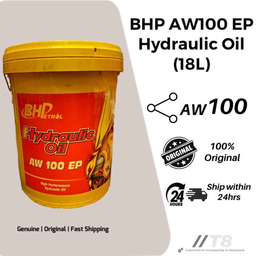 BHP Hydraulic Oil AW 100 EP Minyak Hidraulik AW 100 (18L) | Shopee Malaysia