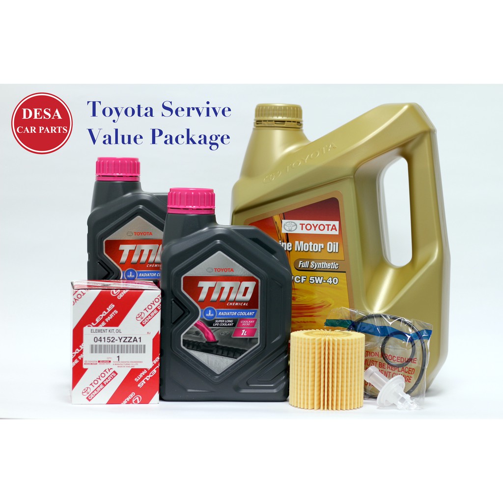 Toyota Service Value Package with Genuine Toyota Fully-synthetic Engine ...