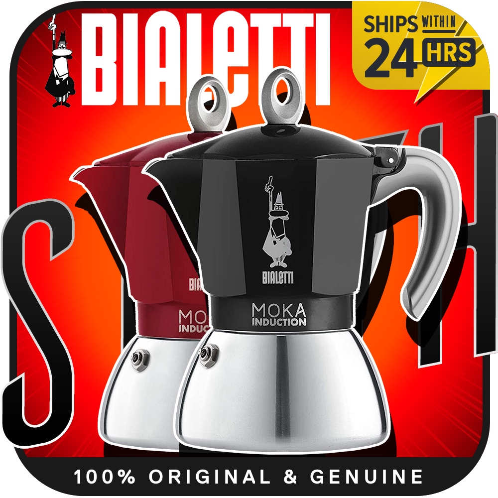 Bialetti Red 4 Cup Moka Induction 