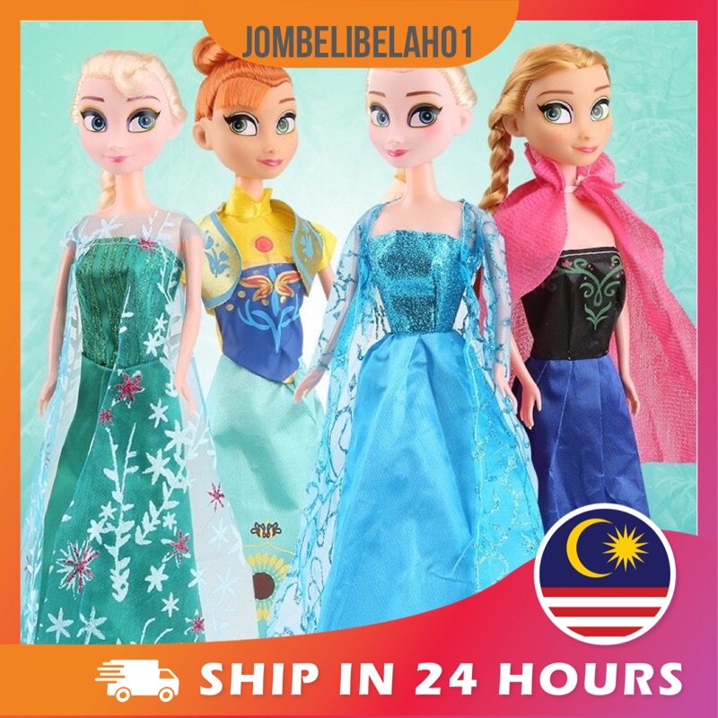 Frozen Elsa Anna Toys 31CM Barbie Dolls | Shopee Malaysia