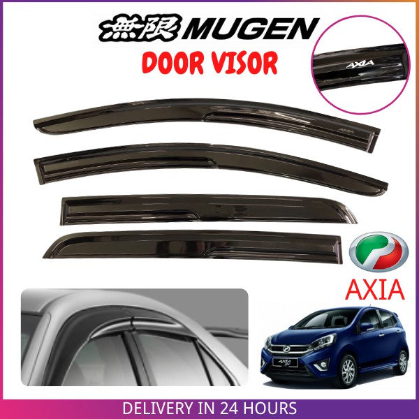 Perodua Axia 2014-2022 High Quality Mugen Style Door Visor Air Press ...