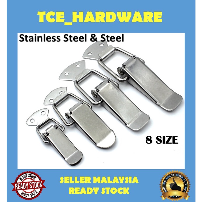 Universal Car Bumper Lock Clip Snap Lock Stainless Steel & Steel