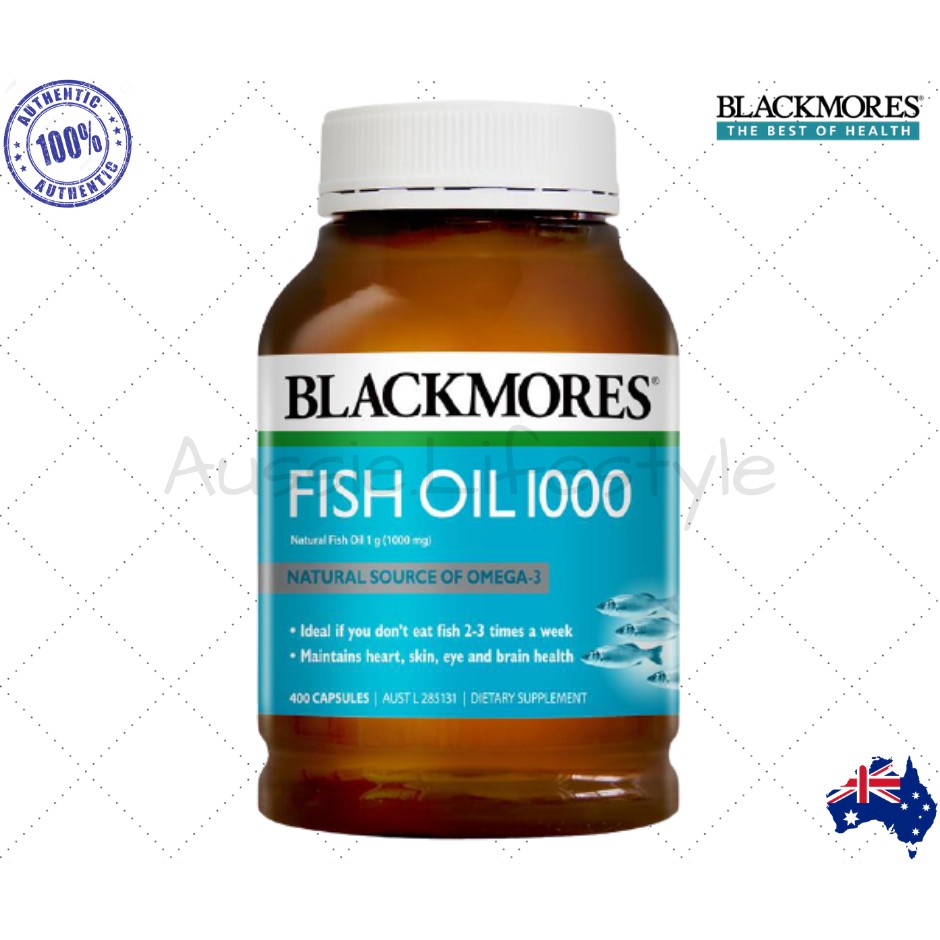 [100 AUTHENTIC] BLACKMORES Fish Oil 1000 (400 capsules) Shopee Malaysia