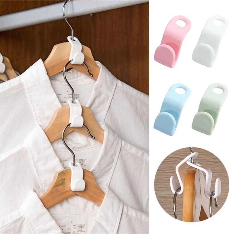 Multi-function Clothes Hanger Connector Hooks Cascading Wardrobe ...