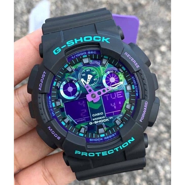 Casio G shock joker GA 100BL 1A Shopee Malaysia