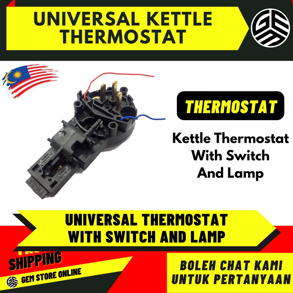 UNIVERSAL Kettle Thermostat / Thermostat Cerek Air Untuk Pelbagai