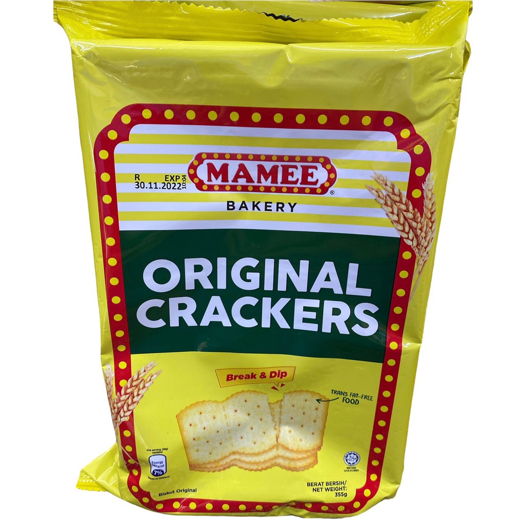 355G Mamee Bakery Original/Sugar/Vege Crackers Shopee Malaysia