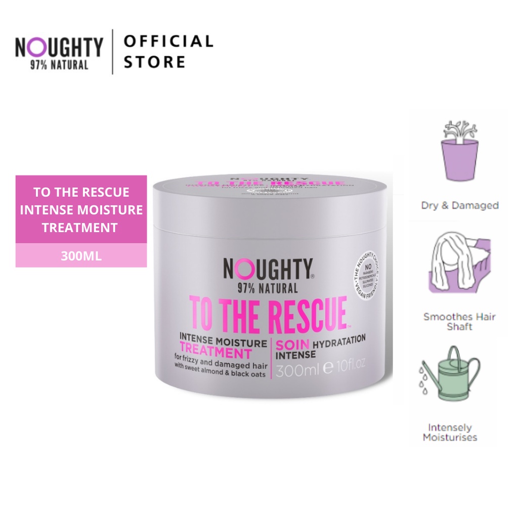 Noughty Intense Moisture Hair Treatment Mask (300ml) Moisturizing & Ultra Hydrating Hair Mask