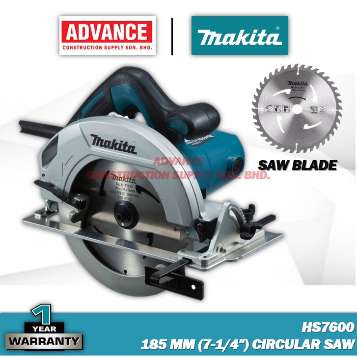 Makita circular deals saw hs7600