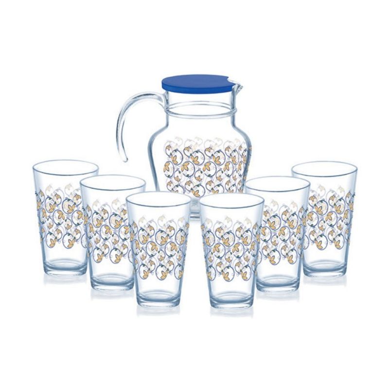 LUMINARC 7PCS SPRING LOOPS WATER SET/DRINK SET/JUG SET/SET MINUMAN ...