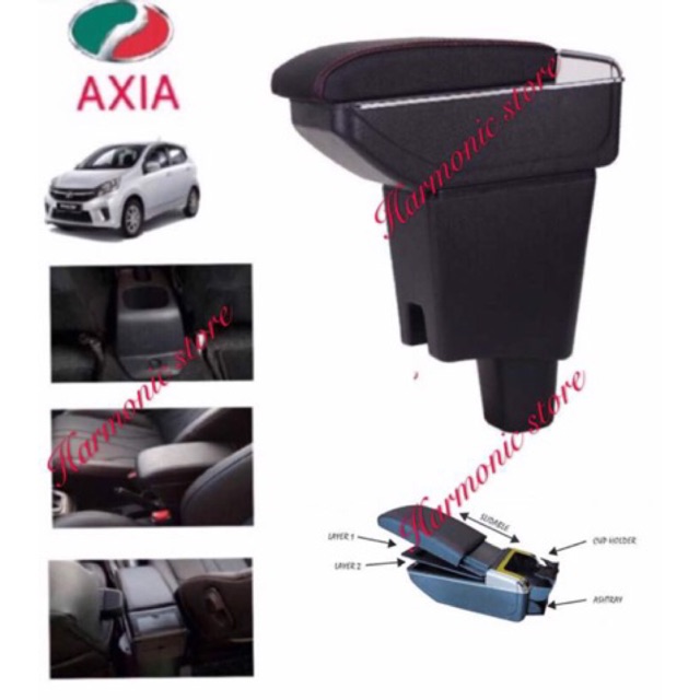 Perodua Axia OEM multipurpose Armrest Shopee Malaysia
