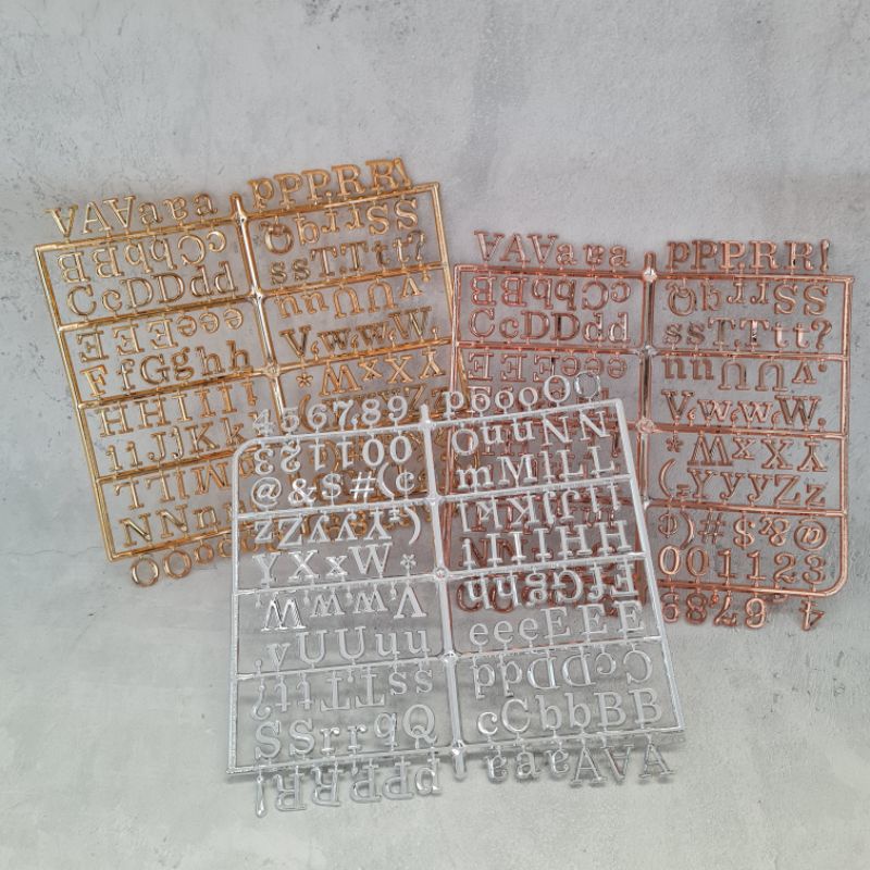 [Gold] Additional letters for baby nameplate letter board | Shopee Malaysia