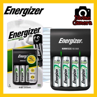 Uiterlijk Portret Kwade trouw 4's Energizer AA 1300mAh Rechargeable Battery with Base Charger /4'AA Pro  Charger / 4'sAA Maxi Charger | Shopee Malaysia