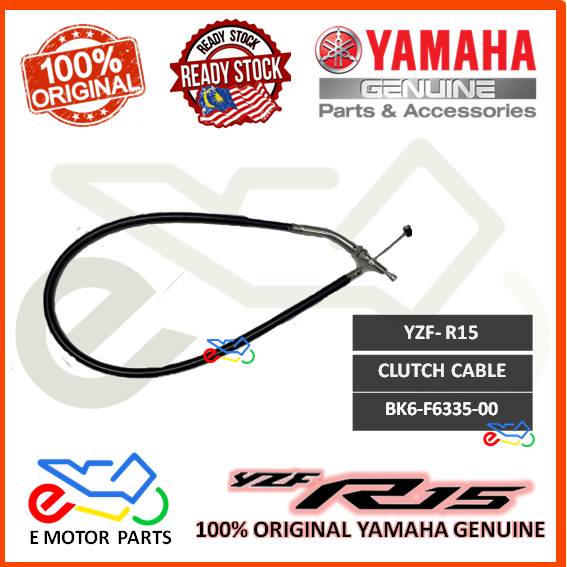 R15 CLUTCH CABLE CLUTH TALI YZF R15 YAMAHA 100 ORIGINAL BK6F633500