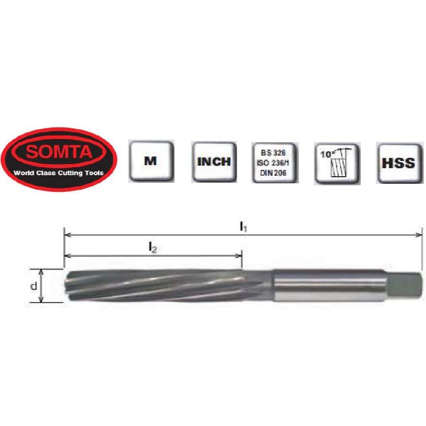 Somta Parallel Hand Reamers (HSS) 23 38mm (Original) Shopee Malaysia