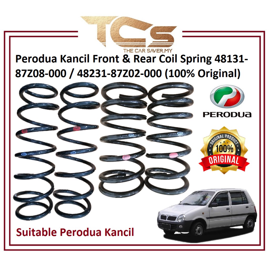 Perodua Kancil Front & Rear Coil Spring 48131-87Z08-000 / 48231-87Z02 ...