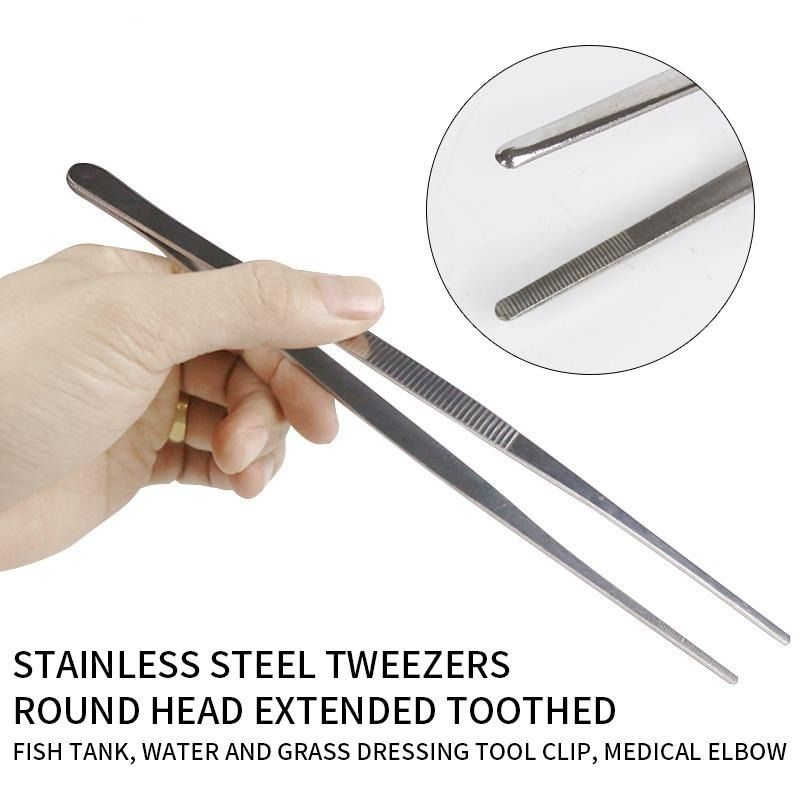 [🇲🇾 ready stock] 38cm stainless steel long tweezer for axolotl feeding