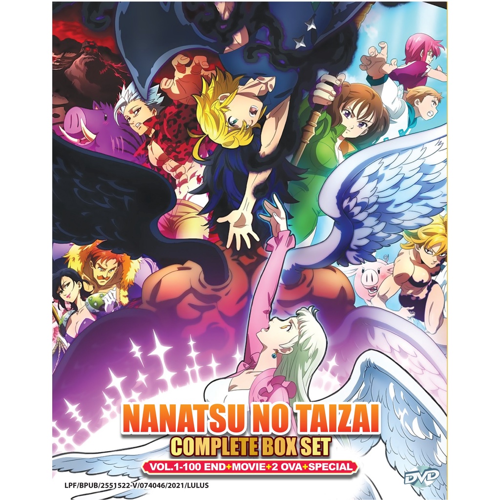 Anime DVD Nanatsu No Taizai The Seven Deadly Sins Season 1-5 Vol.1-100 End  + Movie + 2OVA + SP | Shopee Malaysia