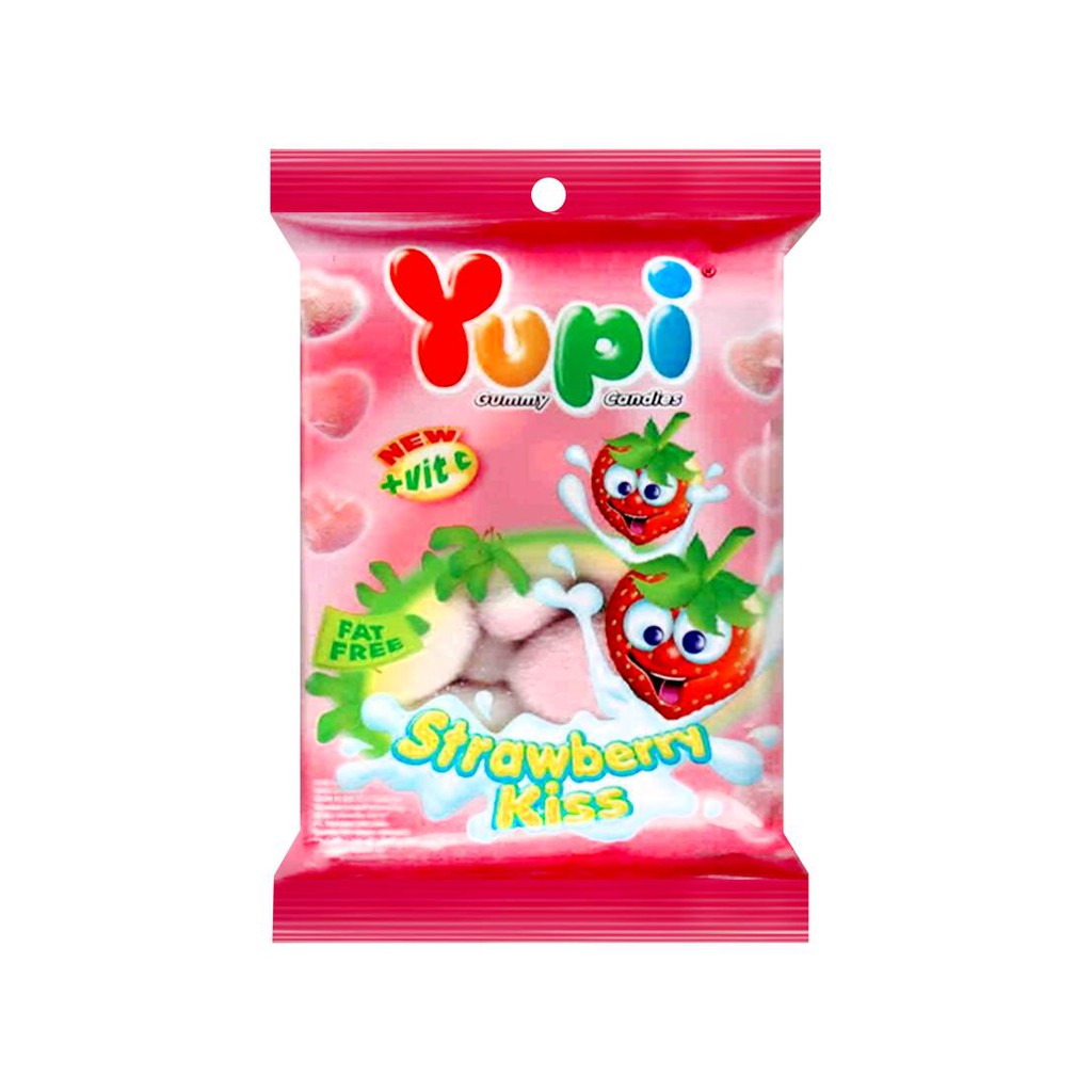 (12packet) Yupi Candy Gummy 45gm - Neon Stix Oil / Straw Kiss / Apple ...