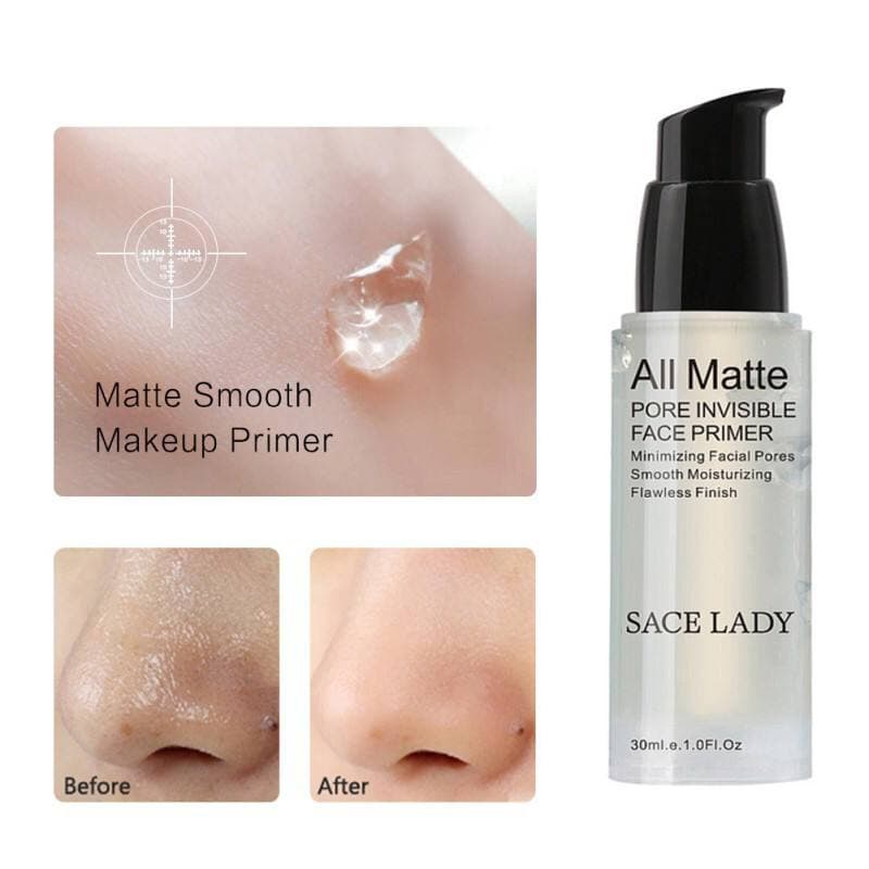 Ready Stock 🇲🇾 Face Primer Makeup Base Invisible Pore All Matte Primer Long Lasting Sace Lady