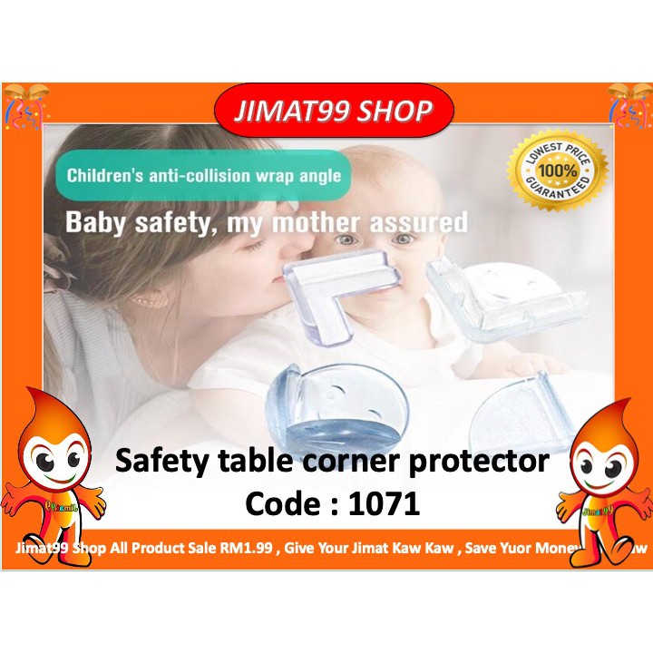 4 IN 1 3M High Quality Transparent Table Furniture Corner Edge Guard ...