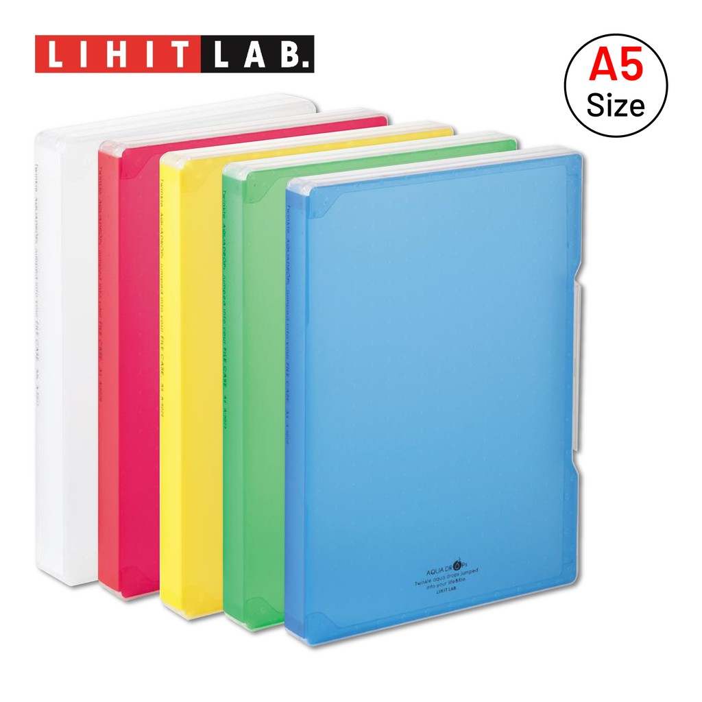 LIHIT LAB. Aqua Drops File Case [A5 Size] A-5027 | Shopee Malaysia