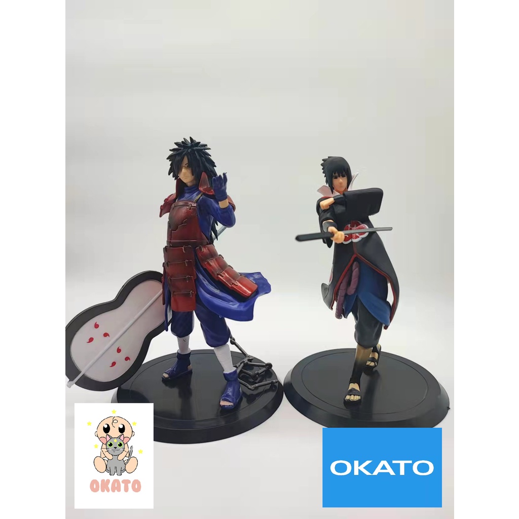 OKATO🔥READY STOCK🔥Naruto Figure Anime UCHIHA MADARA & UCHIHA SASUKE ...