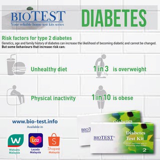 BioTest Diabetes Test Kit | Shopee Malaysia