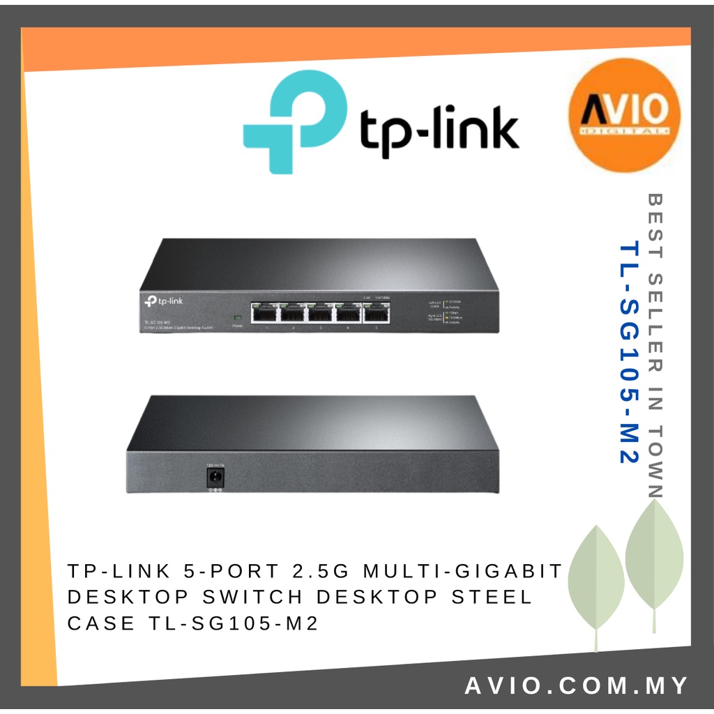 TPLINK Tplink 5 Port Ports 2.5G Gigabit RJ45 LAN Network