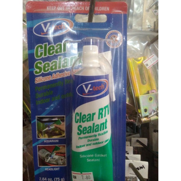 vtech clear rtv sealant/silicone 75g | Shopee Malaysia