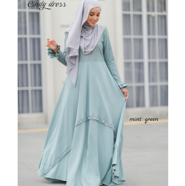 Dress Jubah Cindy Princess Cut Shopee Malaysia