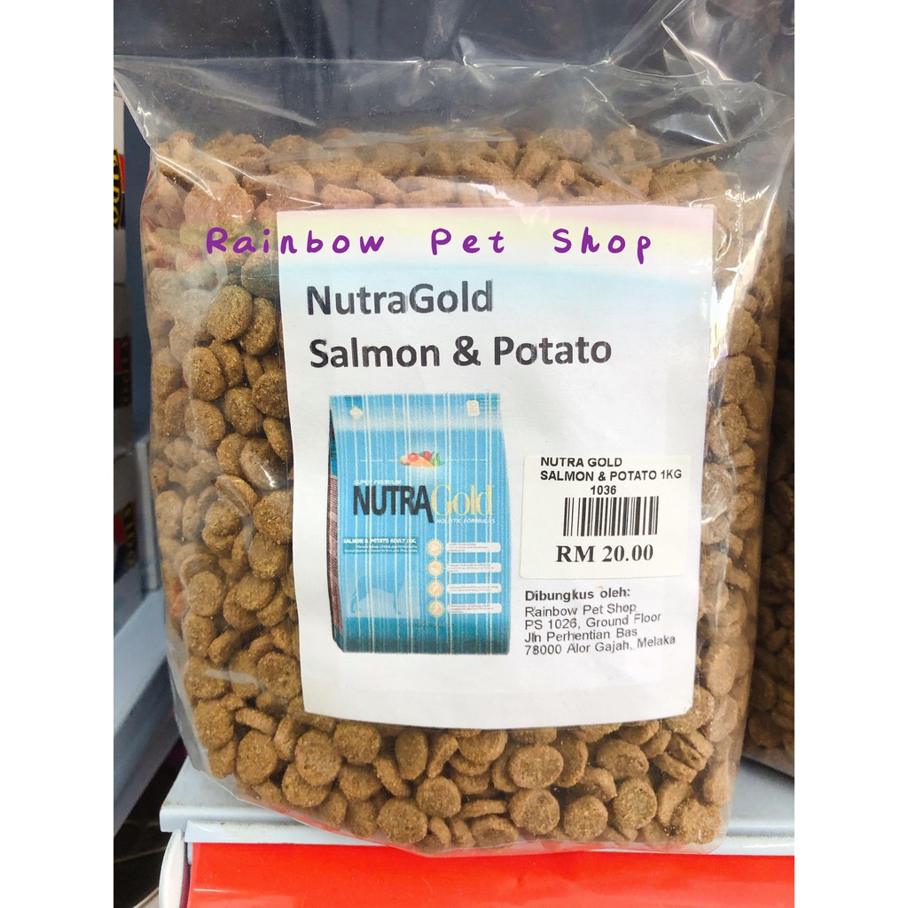 Nutra Gold Dog Food 1kg - Salmon & Potato (Repack) | Shopee Malaysia