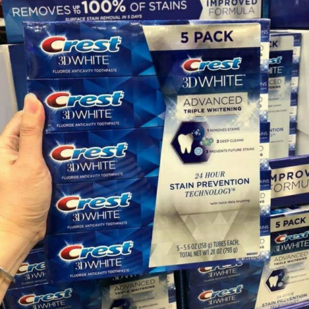 Crest 3D White Advance Triple Whitening toothpaste, new US model ...