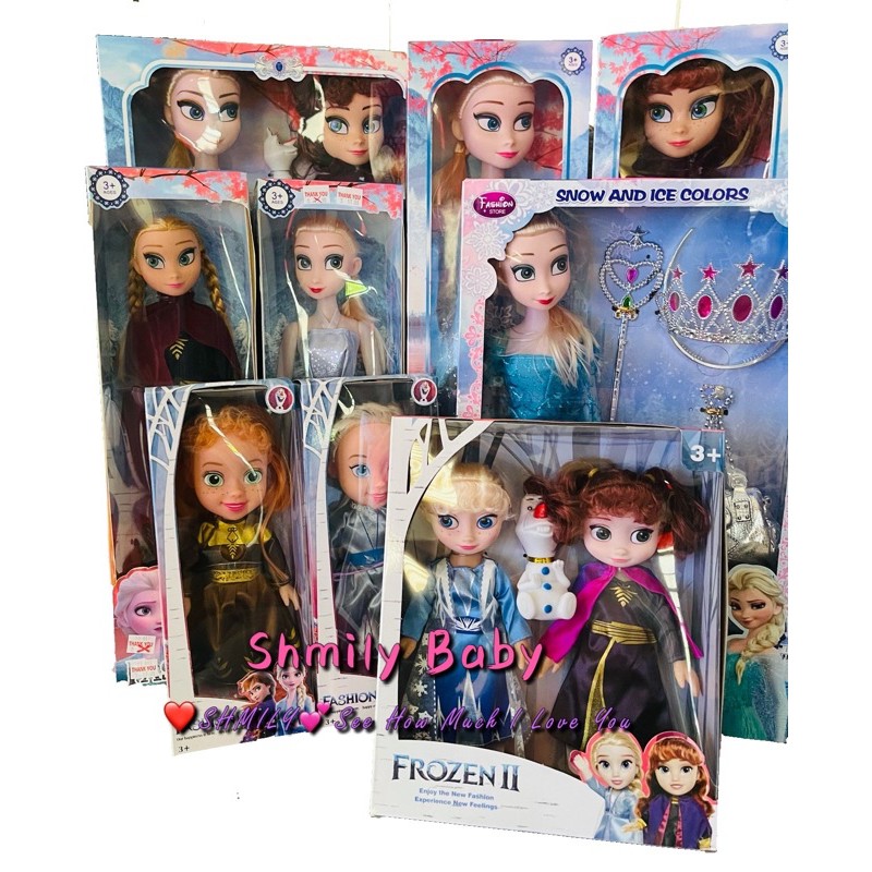 Frozen Princess Elsa Anna Olaf Musical Toys FROZEN Doll BEAUTY TOYS PLAY  SET Mainan Kanak Song Lets It Go