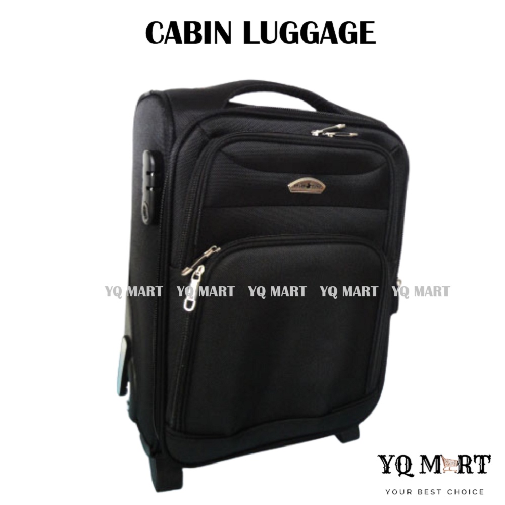 Cabin Luggage Canvas Luggage Bag Shopee Malaysia