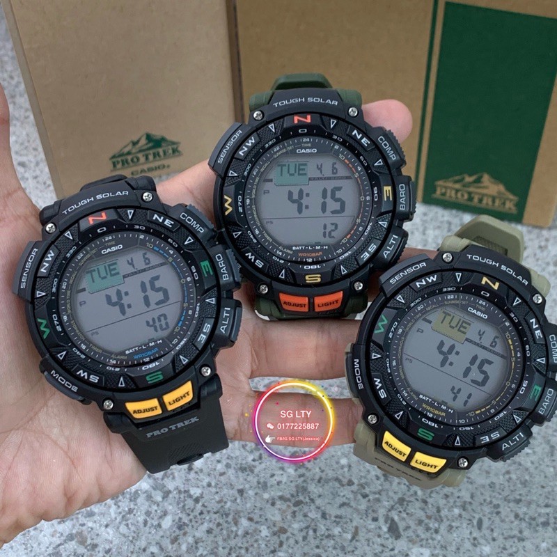 READY STOCK 100 ORIGINAL CASIO PROTREK PRG 240 1 PRG 240 3 PRG 240 5 The evolution of PROTREK never stops