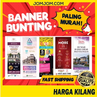 BANNER/BUNTING/INKJET PRINTING/HARGI KILANG(DESIGN SENDIRI) | Shopee ...