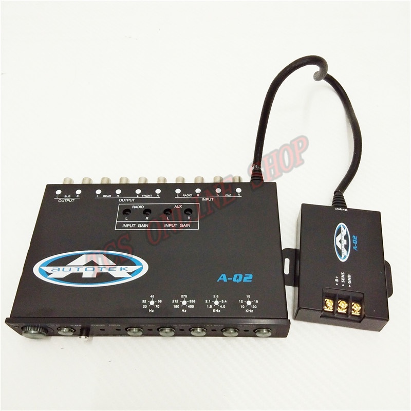 AUTOTEK 4 Band Car Audio Pre Amp Parametric Equalizer Shopee Malaysia