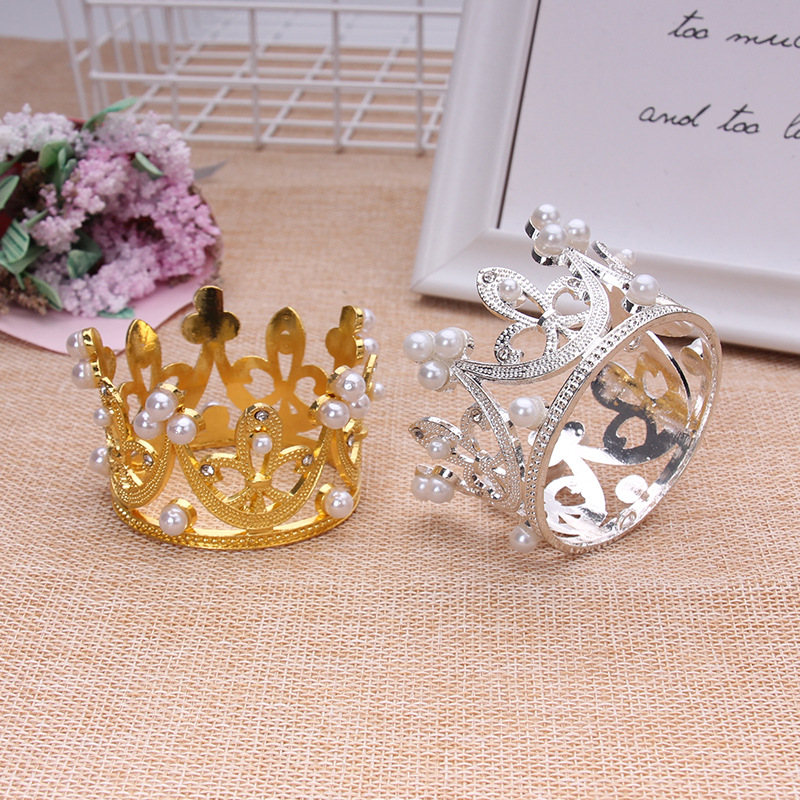 1pcs Mini Crown Shape Cake Topper Wedding Engagement Sweet Decoration ...
