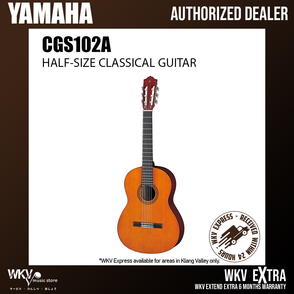 Yamaha CGS102A II 1 2 Half Size Classical Guitar Beginner Gitar Kapok CGS102AII Shopee Malaysia