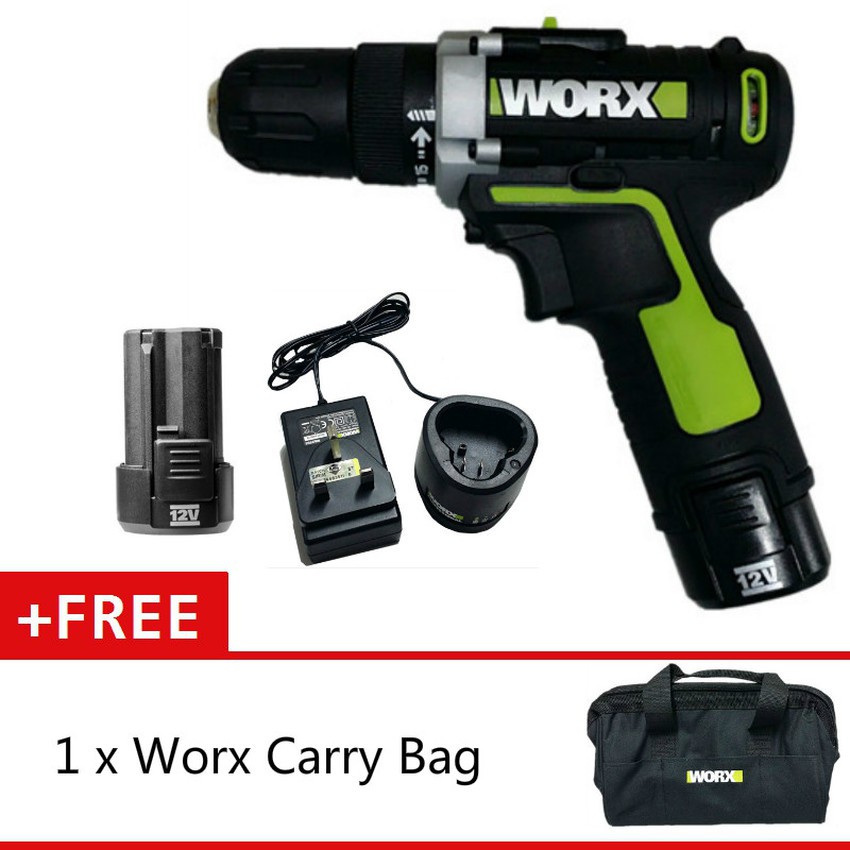 WORX KRESS WU128.2 KU200 12v Cordless Drill with 2pcs Batteries