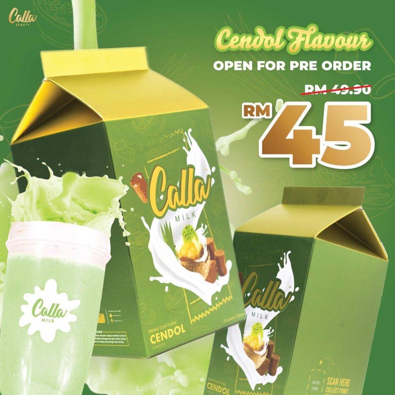 🔥Promosi🔥Calla Milk Cendol New Flavour🔥 | Shopee Malaysia