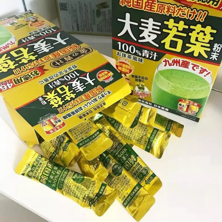 The Golden 100 Pure Japanese Barley Grass Powder (46 pack x 3g) Shopee Malaysia
