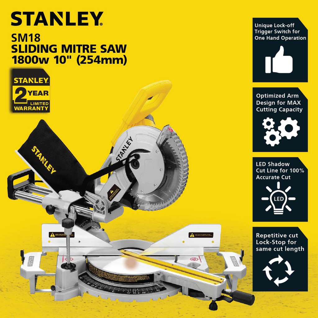 Stanley sliding mitre saw discount