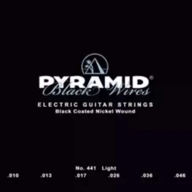 Pyramid Electric Guitar String - Black Wires - Light (GENUINE Made in ...
